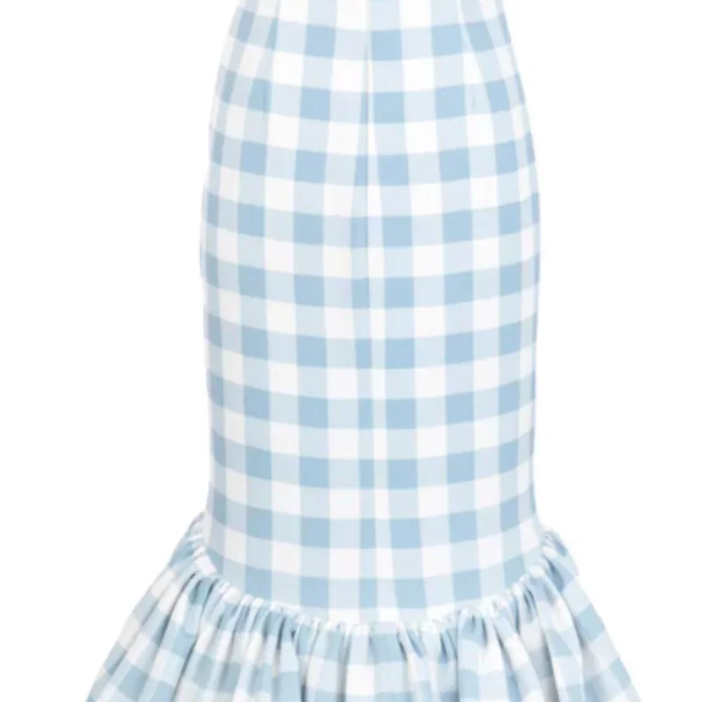 LA PALMA DRESS IN BLUE GINGHAM by Leal Daccarett (OTM Exclusive!) - Picture 4 of 6